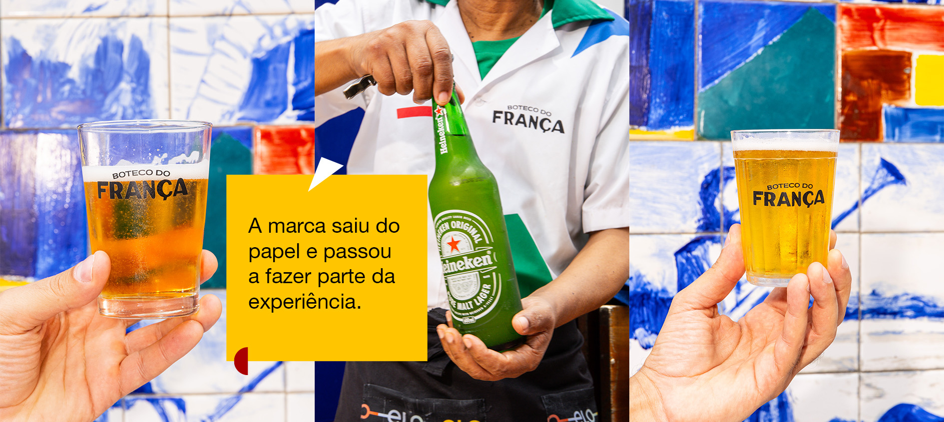 Copos e farda boteco do frança