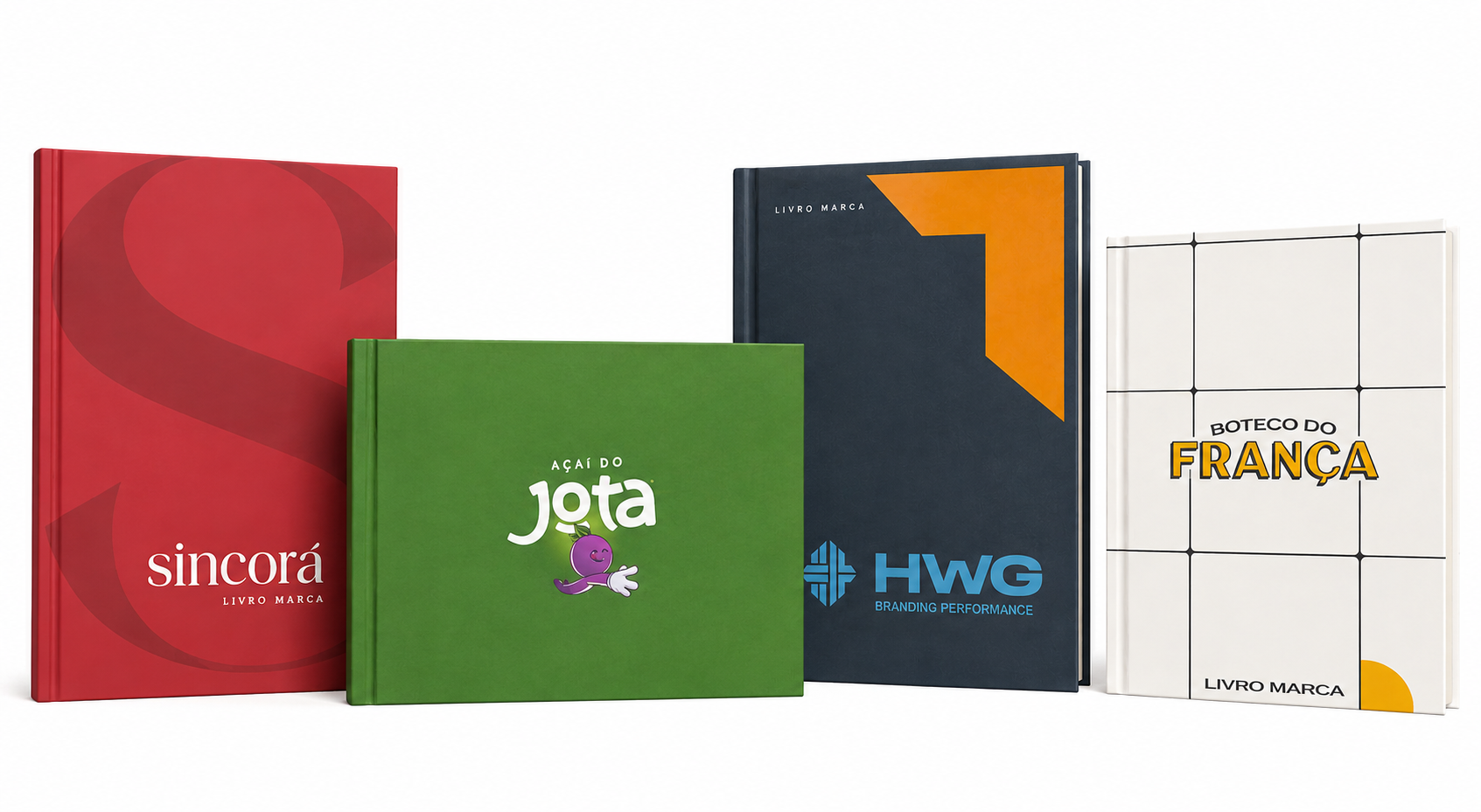 Livros Marca da HWG — projeto Sincorá